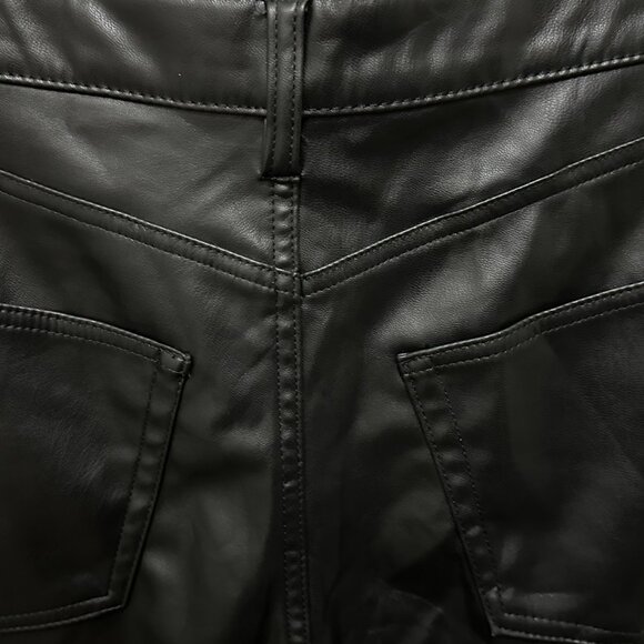 Bundle Set H&M Size8 |$150 NWOT Orange Striped Pullover+Black Faux Leather Pants - Picture 12 of 16